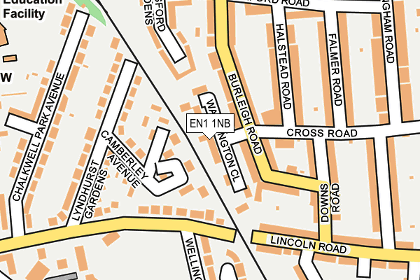 EN1 1NB map - OS OpenMap – Local (Ordnance Survey)