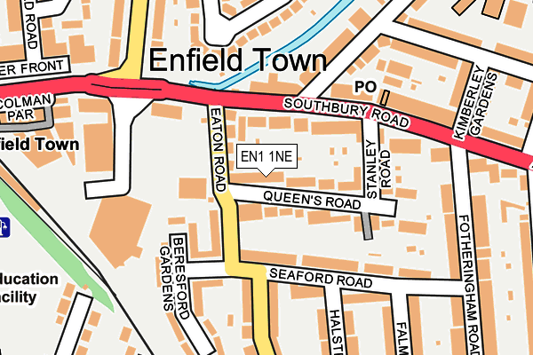 EN1 1NE map - OS OpenMap – Local (Ordnance Survey)