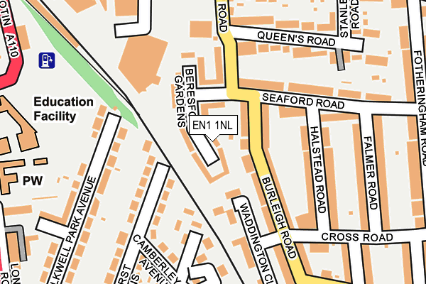 EN1 1NL map - OS OpenMap – Local (Ordnance Survey)