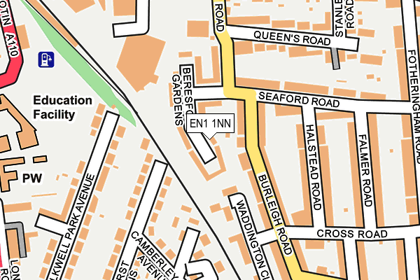 EN1 1NN map - OS OpenMap – Local (Ordnance Survey)