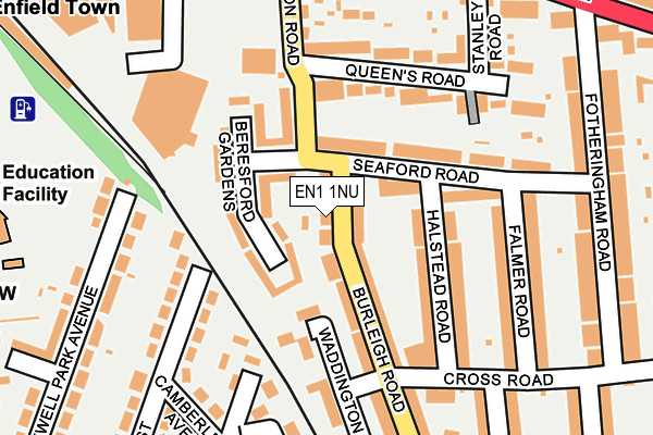 EN1 1NU map - OS OpenMap – Local (Ordnance Survey)