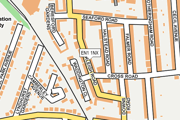 EN1 1NX map - OS OpenMap – Local (Ordnance Survey)