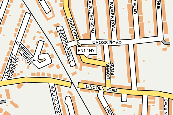 EN1 1NY map - OS OpenMap – Local (Ordnance Survey)