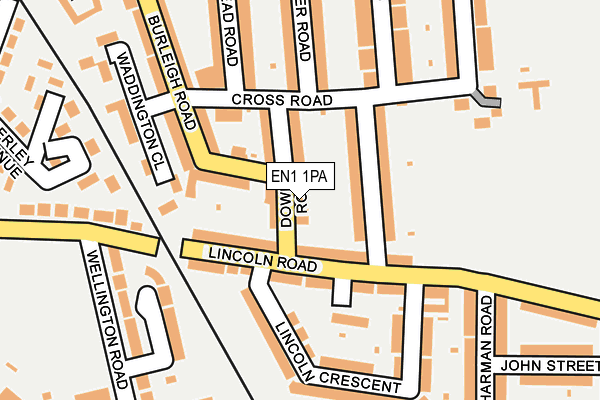 EN1 1PA map - OS OpenMap – Local (Ordnance Survey)