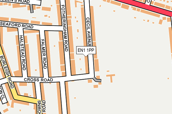 EN1 1PP map - OS OpenMap – Local (Ordnance Survey)