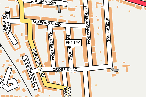 EN1 1PY map - OS OpenMap – Local (Ordnance Survey)