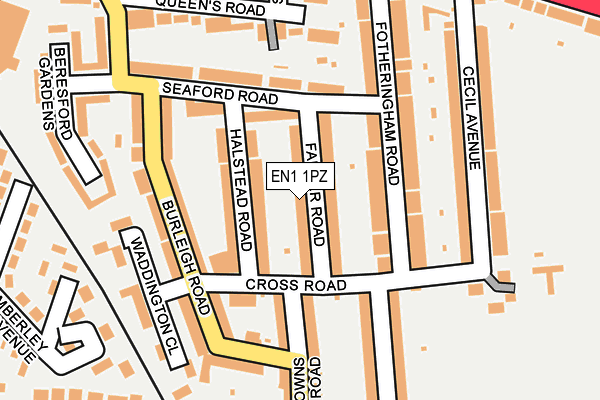 EN1 1PZ map - OS OpenMap – Local (Ordnance Survey)