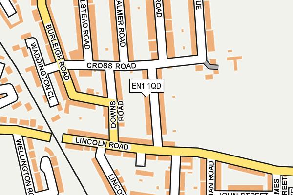 EN1 1QD map - OS OpenMap – Local (Ordnance Survey)