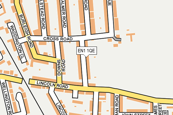 EN1 1QE map - OS OpenMap – Local (Ordnance Survey)