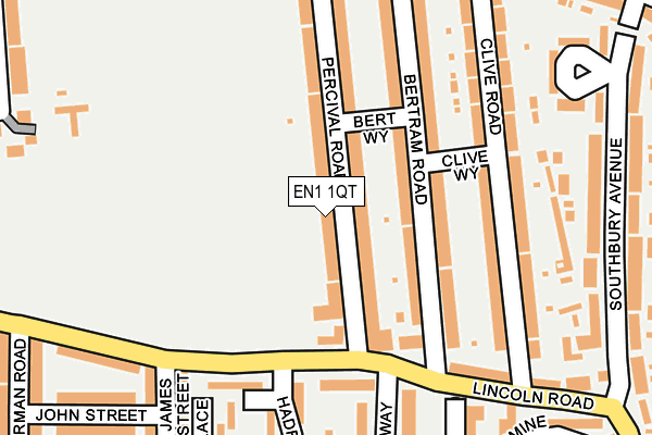 EN1 1QT map - OS OpenMap – Local (Ordnance Survey)