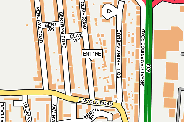 EN1 1RE map - OS OpenMap – Local (Ordnance Survey)
