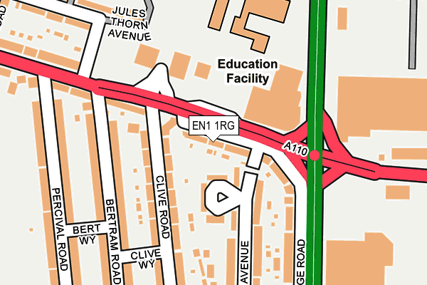 EN1 1RG map - OS OpenMap – Local (Ordnance Survey)