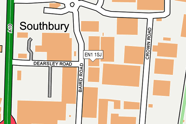 Map of CONNAUGHT AVENUE HOLDING LTD at local scale
