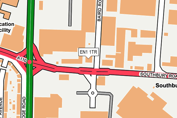 EN1 1TR map - OS OpenMap – Local (Ordnance Survey)