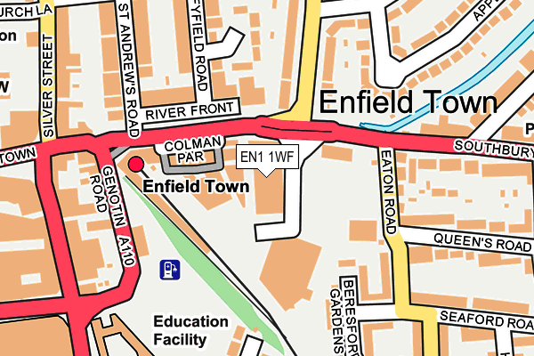 EN1 1WF map - OS OpenMap – Local (Ordnance Survey)