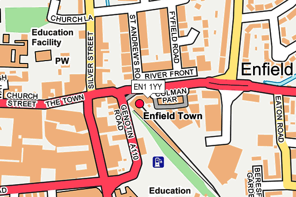 EN1 1YY map - OS OpenMap – Local (Ordnance Survey)