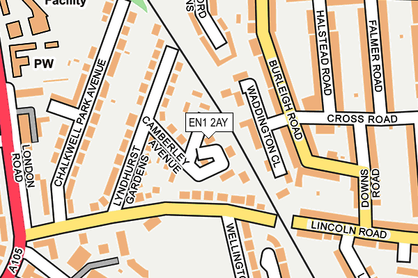 EN1 2AY map - OS OpenMap – Local (Ordnance Survey)