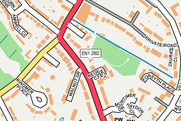 EN1 2BD map - OS OpenMap – Local (Ordnance Survey)