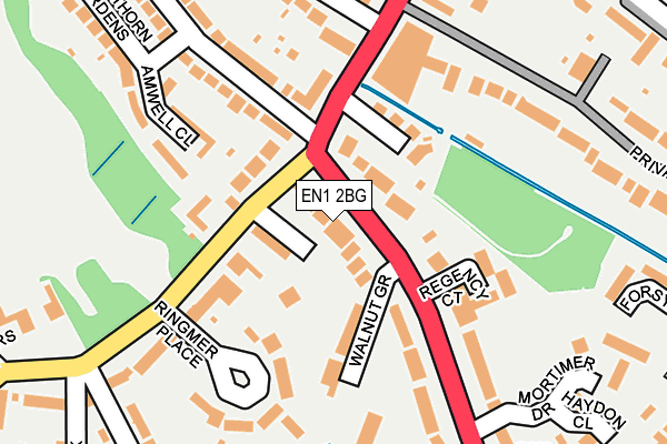 EN1 2BG map - OS OpenMap – Local (Ordnance Survey)