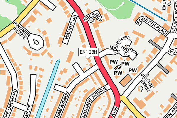 EN1 2BH map - OS OpenMap – Local (Ordnance Survey)