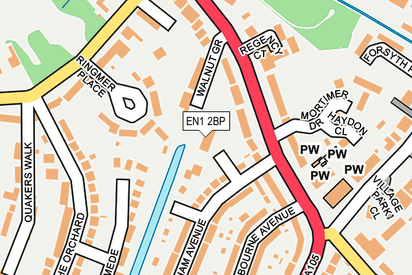 EN1 2BP map - OS OpenMap – Local (Ordnance Survey)