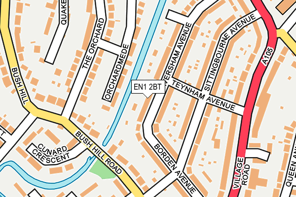 EN1 2BT map - OS OpenMap – Local (Ordnance Survey)