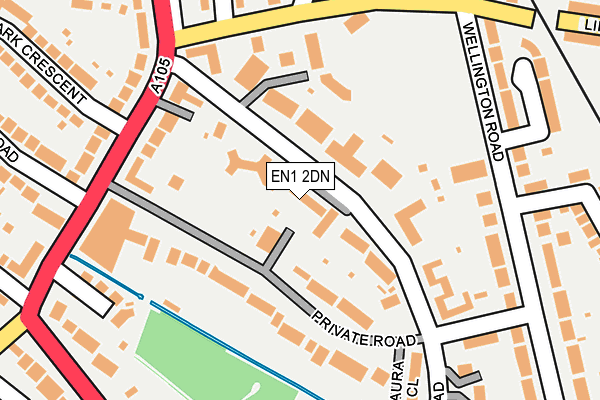 EN1 2DN map - OS OpenMap – Local (Ordnance Survey)