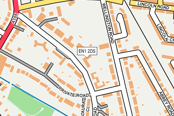 EN1 2DS map - OS OpenMap – Local (Ordnance Survey)