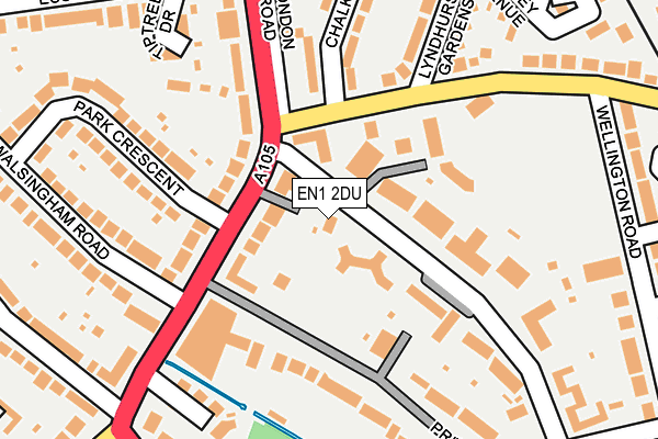 EN1 2DU map - OS OpenMap – Local (Ordnance Survey)