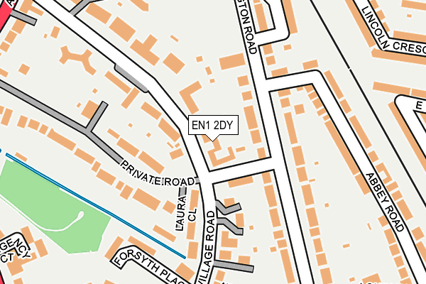 EN1 2DY map - OS OpenMap – Local (Ordnance Survey)