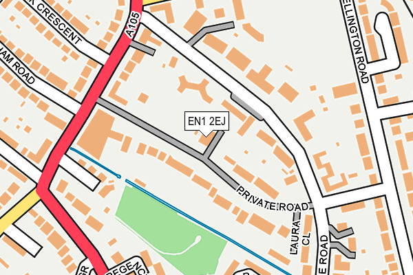 EN1 2EJ map - OS OpenMap – Local (Ordnance Survey)