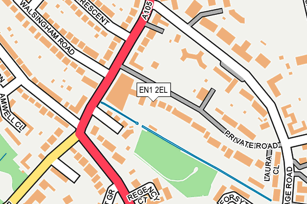 EN1 2EL map - OS OpenMap – Local (Ordnance Survey)