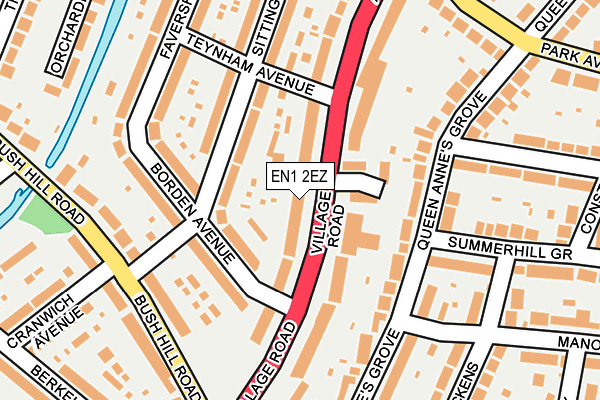 EN1 2EZ map - OS OpenMap – Local (Ordnance Survey)
