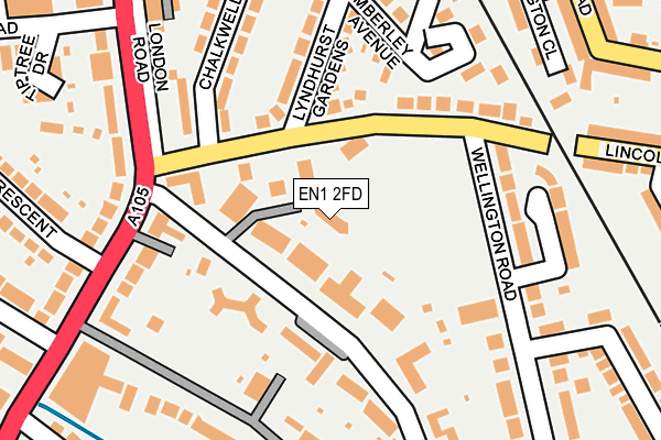 EN1 2FD map - OS OpenMap – Local (Ordnance Survey)