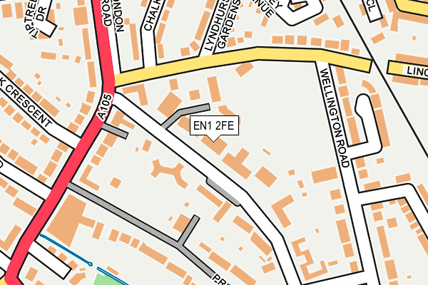 EN1 2FE map - OS OpenMap – Local (Ordnance Survey)