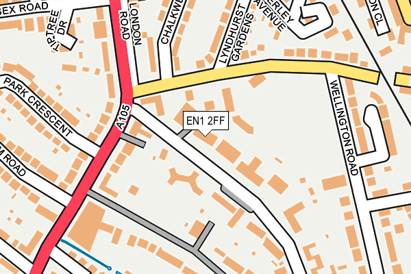 EN1 2FF map - OS OpenMap – Local (Ordnance Survey)