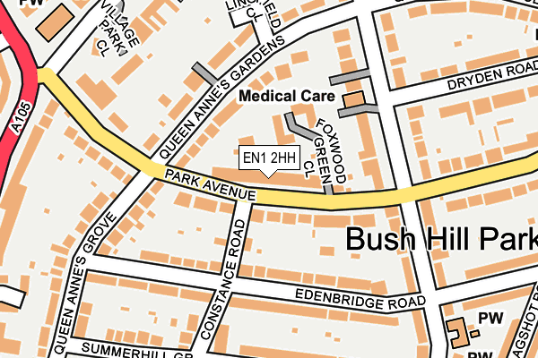 EN1 2HH map - OS OpenMap – Local (Ordnance Survey)
