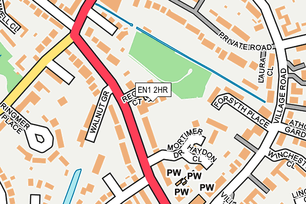 EN1 2HR map - OS OpenMap – Local (Ordnance Survey)