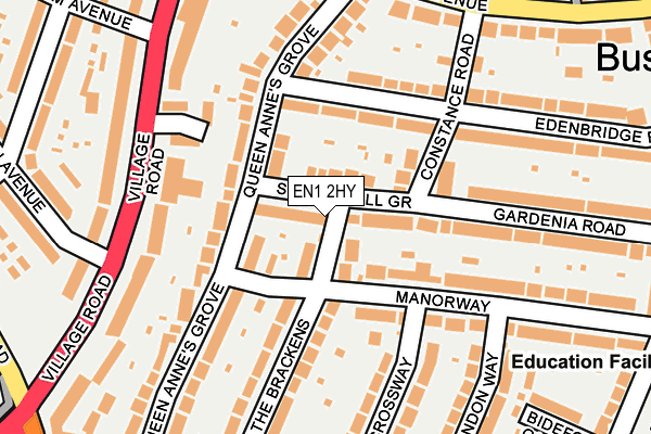 EN1 2HY map - OS OpenMap – Local (Ordnance Survey)