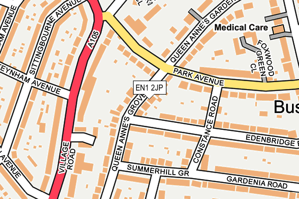 EN1 2JP map - OS OpenMap – Local (Ordnance Survey)