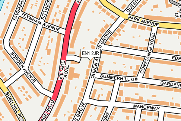EN1 2JR map - OS OpenMap – Local (Ordnance Survey)