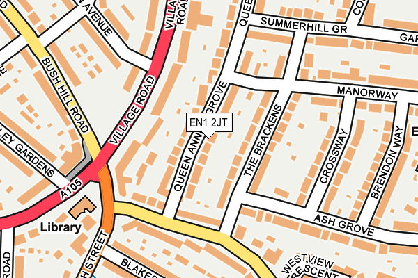 EN1 2JT map - OS OpenMap – Local (Ordnance Survey)