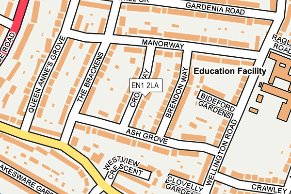 EN1 2LA map - OS OpenMap – Local (Ordnance Survey)
