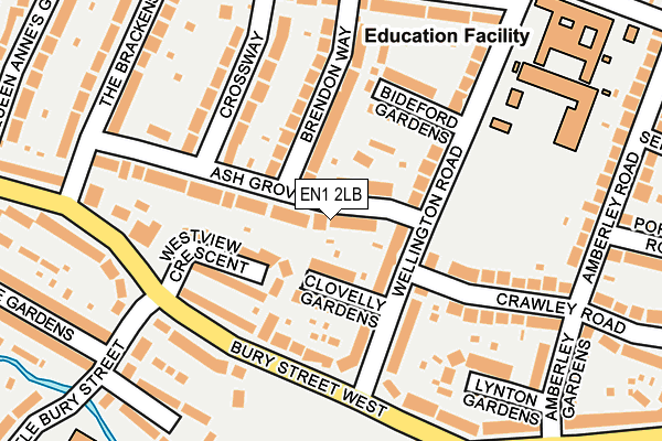 EN1 2LB map - OS OpenMap – Local (Ordnance Survey)