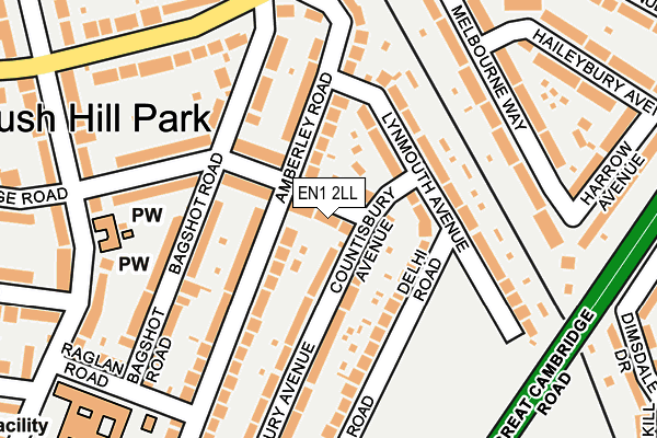 EN1 2LL map - OS OpenMap – Local (Ordnance Survey)
