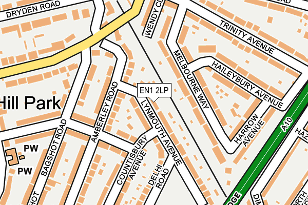 EN1 2LP map - OS OpenMap – Local (Ordnance Survey)