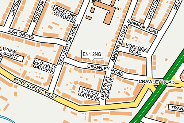 EN1 2NG map - OS OpenMap – Local (Ordnance Survey)