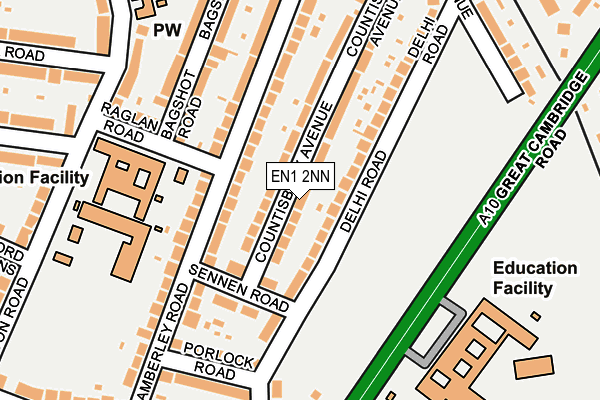EN1 2NN map - OS OpenMap – Local (Ordnance Survey)