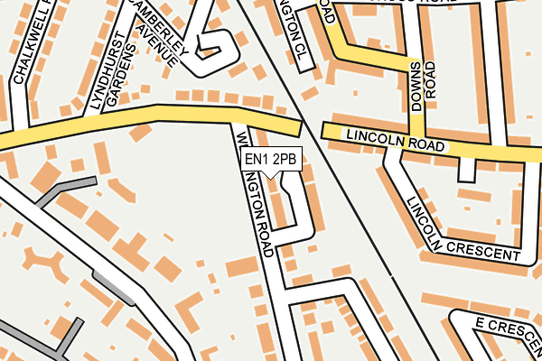 EN1 2PB map - OS OpenMap – Local (Ordnance Survey)
