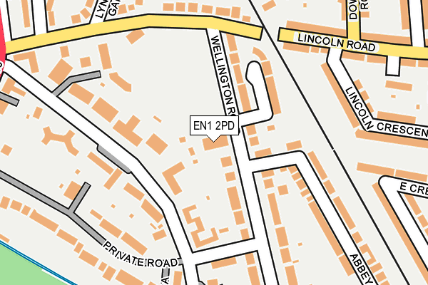 EN1 2PD map - OS OpenMap – Local (Ordnance Survey)